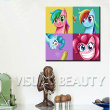 Pop art da decoração do Pinkie do arco-íris